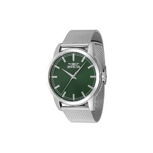 CrN^ Y rv ANZT[ Men's 48507 Celestial Quartz 3 Hand Green Dial Watch Dark Green