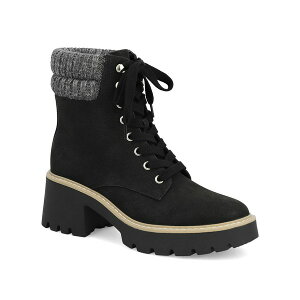 ~A fB[X u[c V[Y Women's Kynlee Block Heel Lace-Up Ankle Booties Black