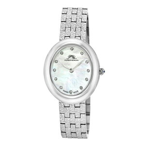|Tu[ fB[X rv ANZT[ Women's Angelica Watch with Mother of Pearl Dial, Topaz Gemstones and Stainless-Steel Bracelet 1341AANS Silver tone