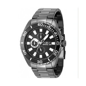 CrN^ Y rv ANZT[ Men's 47556 Pro Diver Quartz Chronograph Charcoal Dial Watch Black