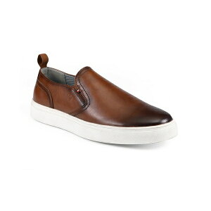 g~[ qtBK[ Y Xj[J[ V[Y Men's Kozal Casual Slip On Sneakers Burnished Tan - Faux Leather