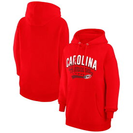 カールバンクス レディース パーカー・スウェットシャツ アウター Carolina Hurricanes G III 4Her by Carl Banks Women's Filigree Logo Pullover Hoodie???Red