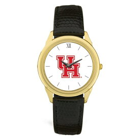 ジャーディン メンズ 腕時計 アクセサリー Houston Cougars Team Logo Leather Wristwatch Gold