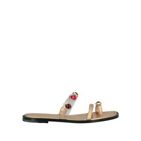 【送料無料】 ノダレト レディース サンダル シューズ Thong sandals Gold