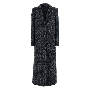 �t�F�f���J�E�g�V ���f�B�[�X �R�[�g �A�E�^�[ Leopard-print coat Grey