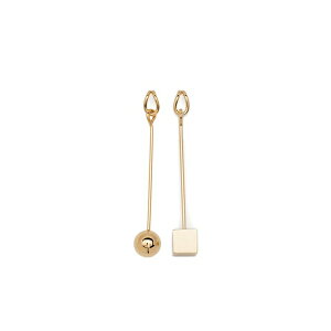 �W���N�G���X ���f�B�[�X �s�A�X���C�������O �A�N�Z�T���[ Nodo earrings Gold