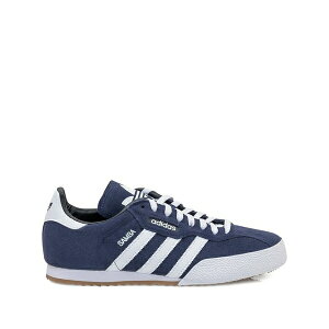 �A�f�B�_�X �����Y �X�j�[�J�[ �V���[�Y Samba super suede three-stripe sneakers Blue