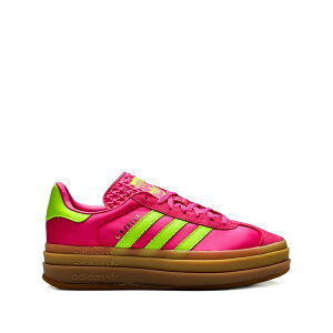 �A�f�B�_�X ���f�B�[�X �X�j�[�J�[ �V���[�Y Gazelle bold slime/fuchsia sneakers Pink