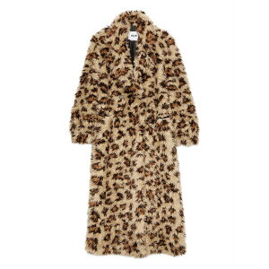 �G���G�X�W�C�G�� ���f�B�[�X �R�[�g �A�E�^�[ Leopard-print belted coat Brown