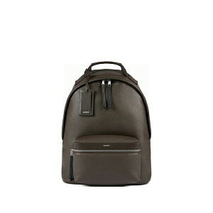 �T���h�� �����Y �o�b�N�p�b�N�E�����b�N�T�b�N �o�b�O Grained faux-leather backpack Brown