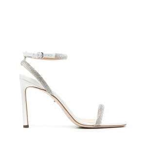 �Z���W�I���b�V ���f�B�[�X �T���_�� �V���[�Y 100mm rhinestone-embellished satin sandals Silver