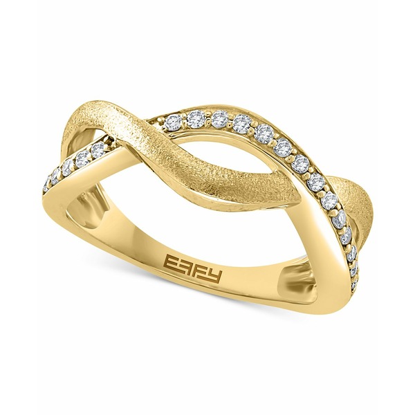 エフィー コレクション レディース リング アクセサリー EFFYreg; Diamond Crossover Ring (1 ct. in Sterling Silver or 14k Gold-Plated Sterling Silver Gold-Plated Sterling Silver