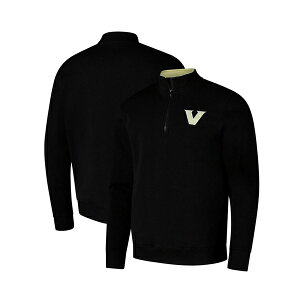 �R���V�A�� �����Y �p�[�J�[�E�X�E�F�b�g�V���c �A�E�^�[ Men's Black Vanderbilt Commodores Tortugas Quarter-Zip Sweatshirt Black