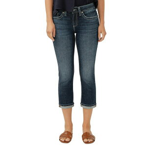 �V���o�[�W�[���Y ���f�B�[�X �f�j���p���c �{�g���X Women's Suki Mid Rise Curvy Fit Capri Jeans Indigo