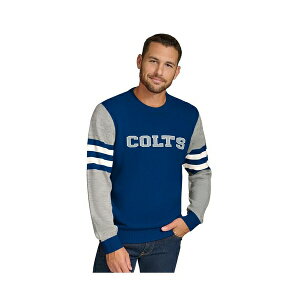 g~[ qtBK[ Y p[J[EXEFbgVc AE^[ Men's Royal/Heather Gray Indianapolis Colts Acrylic Crewneck Pullover Sweatshirt Royal, Heather Gray