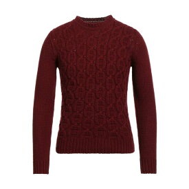 【送料無料】 ブイネック メンズ ニット&セーター アウター Sweaters Burgundy