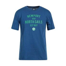 【送料無料】 ノースセール メンズ Tシャツ トップス T-shirts Blue