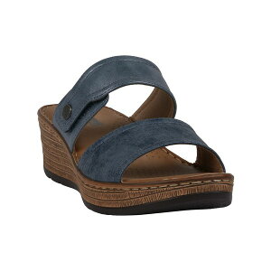 W[V[V[Y fB[X T_ V[Y Women's Meli Slip-On Wedge Sandals Navy