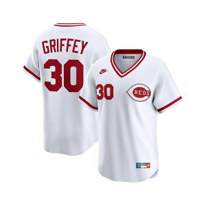 �i�C�L �����Y �V���c �g�b�v�X Men's Ken Griffey White Cincinnati Reds Throwback Cooperstown Collection Limited Jersey White