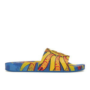 adidas �A�f�B�_�X �����Y �X�j�[�J�[ �yadidas Adilette Slides Sean Wotherspoon x Hot Wheels�z �T�C�Y US_7(25.0cm) Blue Bird/Bold Gold/Core Black