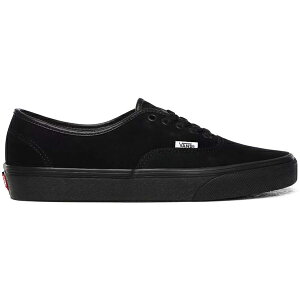 Vans �o���Y �����Y �X�j�[�J�[ �yVans Authentic Pig Suede Black�z �T�C�Y US_M_4.5 Black/Black