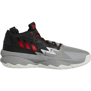 adidas �A�f�B�_�X �����Y �X�j�[�J�[ �yadidas Dame 8 Bridge City�z �T�C�Y US_9.5(27.5cm) Grey Three/Red/Core Black
