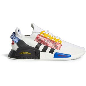 adidas �A�f�B�_�X �����Y �X�j�[�J�[ �yadidas NMD R1 V2 Logo Print Cloud White Multi�z �T�C�Y US_M_4 Cloud White/Core Black/Active Gold