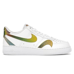 Nike �i�C�L �����Y �X�j�[�J�[ �yNike Air Force 1 Low Misplaced Swooshes White Multi�z �T�C�Y US_9.5(27.5cm) White/Reflect Silver