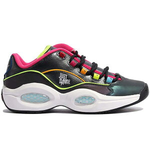 Reebok ���[�{�b�N �����Y �X�j�[�J�[ �yReebok Question Low Just Dance�z �T�C�Y US_10.5(28.5cm) Dark Silver/Dark Silver-Solar Acid Yellow