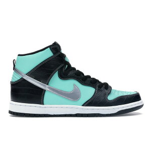 Nike �i�C�L �����Y �X�j�[�J�[ �yNike SB Dunk High Diamond Supply Co.�z �T�C�Y US_9(27.0cm) Aqua/Chrome-Black