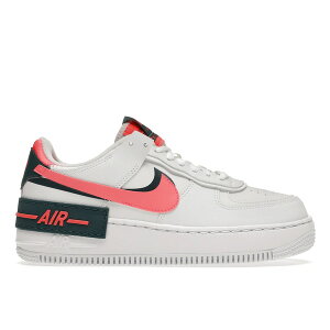 Nike �i�C�L ���f�B�[�X �X�j�[�J�[ �yNike Air Force 1 Low Shadow White Solar Red (Women's)�z �T�C�Y US_6.5(23.5cm) White/Solar Red/White/Dark Teal Green