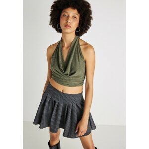 �W�[�i �g���R�b�g ���f�B�[�X T�V���c �g�b�v�X PLEATED HALTERNECK - Top - grape leaf