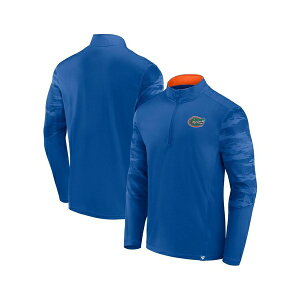 �t�@�i�e�B�N�X �����Y �V���c �g�b�v�X Men's Royal Florida Gators Ringer Quarter-Zip Top Royal