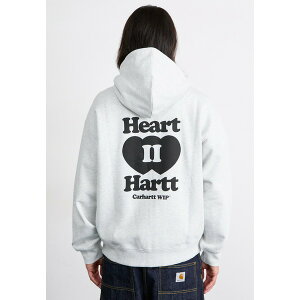 J[n[g Y T_ V[Y HOODED HEART HARTT JACKET - Zip-up sweatshirt - ash heather