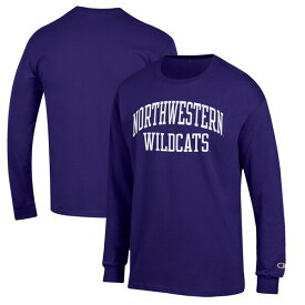 チャンピオン メンズ Tシャツ トップス Northwestern Wildcats Champion Jersey Long Sleeve TShirt Purple