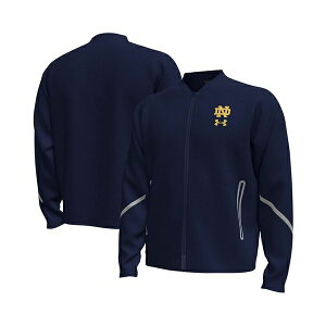 A_[A[}[ Y WPbgu] AE^[ Men's Navy Notre Dame Fighting Irish Unstoppable Full-Zip Bomber Jacket Navy