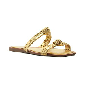 AbcH fB[X T_ V[Y Women's Remy Slip-On Flat Sandals Gold