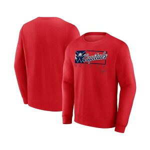 �t�@�i�e�B�N�X �����Y �p�[�J�[�E�X�E�F�b�g�V���c �A�E�^�[ Men's Red Washington Capitals Focus Fleece Pullover Sweatshirt Red