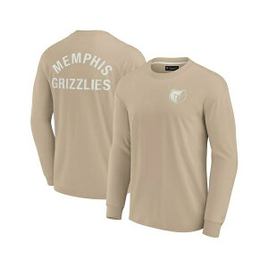 �t�@�i�e�B�N�X ���f�B�[�X �J�b�g�\�[ �g�b�v�X Men's and Women's Khaki Memphis Grizzlies Elements Super Soft Long Sleeve T-Shirt Khaki