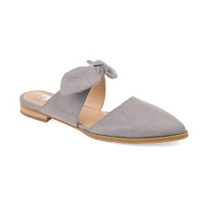 W[j[RNV fB[X T_ V[Y Women's Telulah Wide Width Bow Slip On Flat Mules Gray