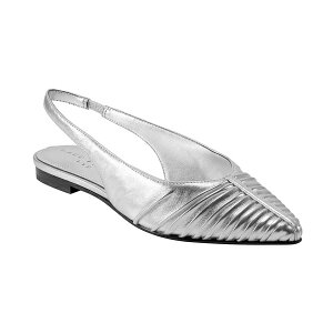 �}�[�N�E�t�B�b�V���[ ���f�B�[�X �T���_�� �V���[�Y Women's Dalatee Ruched Slingback Flats Silver