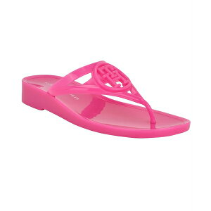 g~[ qtBK[ fB[X T_ V[Y Women's Vedna Cutout Logo Jelly Thong Sandals Pink