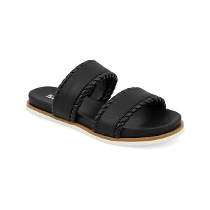 �~�A ���f�B�[�X �T���_�� �V���[�Y Women's Vada Slide Round Toe Sandals Black
