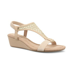 �X�^�C���A���h�R�[ ���f�B�[�X �T���_�� �V���[�Y Women's Step N Flex Vacanzaa Wedge Sandals, Created for Macy's Creme Raffia