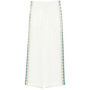 �J�T�u�����J �����Y �J�W���A���p���c �{�g���X Greco wave trousers White