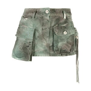 �W �A�e�B�R ���f�B�[�X �X�J�[�g �{�g���X Fay camouflage-pattern cargo miniskirt Green