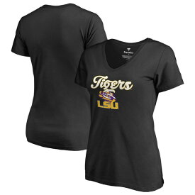 ファナティクス レディース Tシャツ トップス LSU Tigers Fanatics Branded Women's Freehand TShirt Black