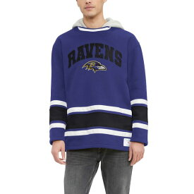 トミー ヒルフィガー メンズ パーカー・スウェットシャツ アウター Baltimore Ravens Tommy Hilfiger Ivan Fashion Pullover Hoodie Purple