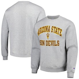 チャンピオン メンズ パーカー・スウェットシャツ アウター Arizona State Sun Devils Champion High Motor Pullover Sweatshirt Heather Gray