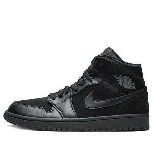 Jordan �W���[�_�� �����Y �X�j�[�J�[ �yAir Jordan 1 Mid 'Triple Black 2018' 554724-050�z �T�C�Y US_10(28.0cm)